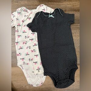 Carter's Child of Mine Floral and Polka Dot Bodysuits